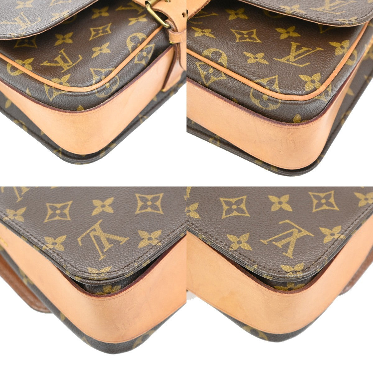 Louis Vuitton Cartouchiere Handbag Monogram Canvas