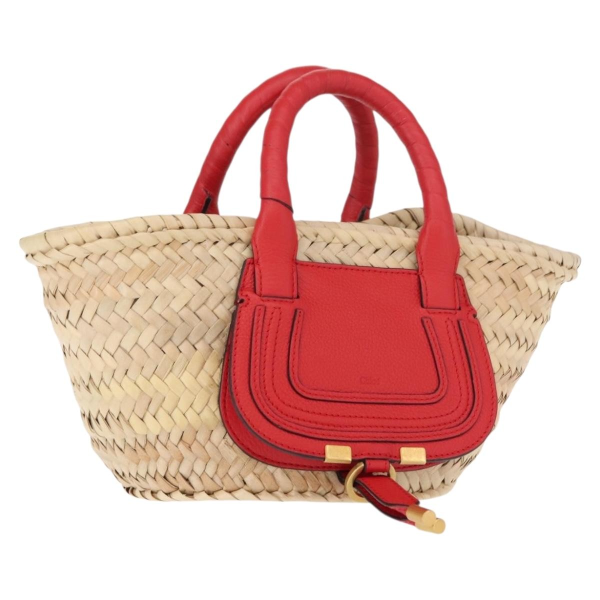 Chloe Marcie Basket Bag Raffia