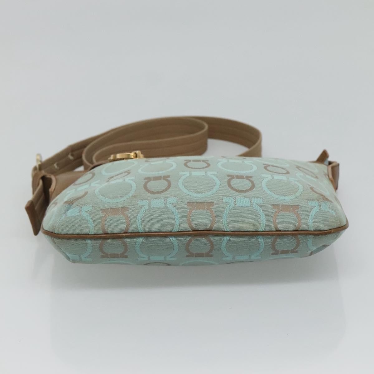 Salvatore Ferragamo Gancini Shoulder Bag Canvas