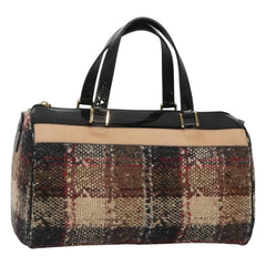 Burberry Nova Check Handbag Wool