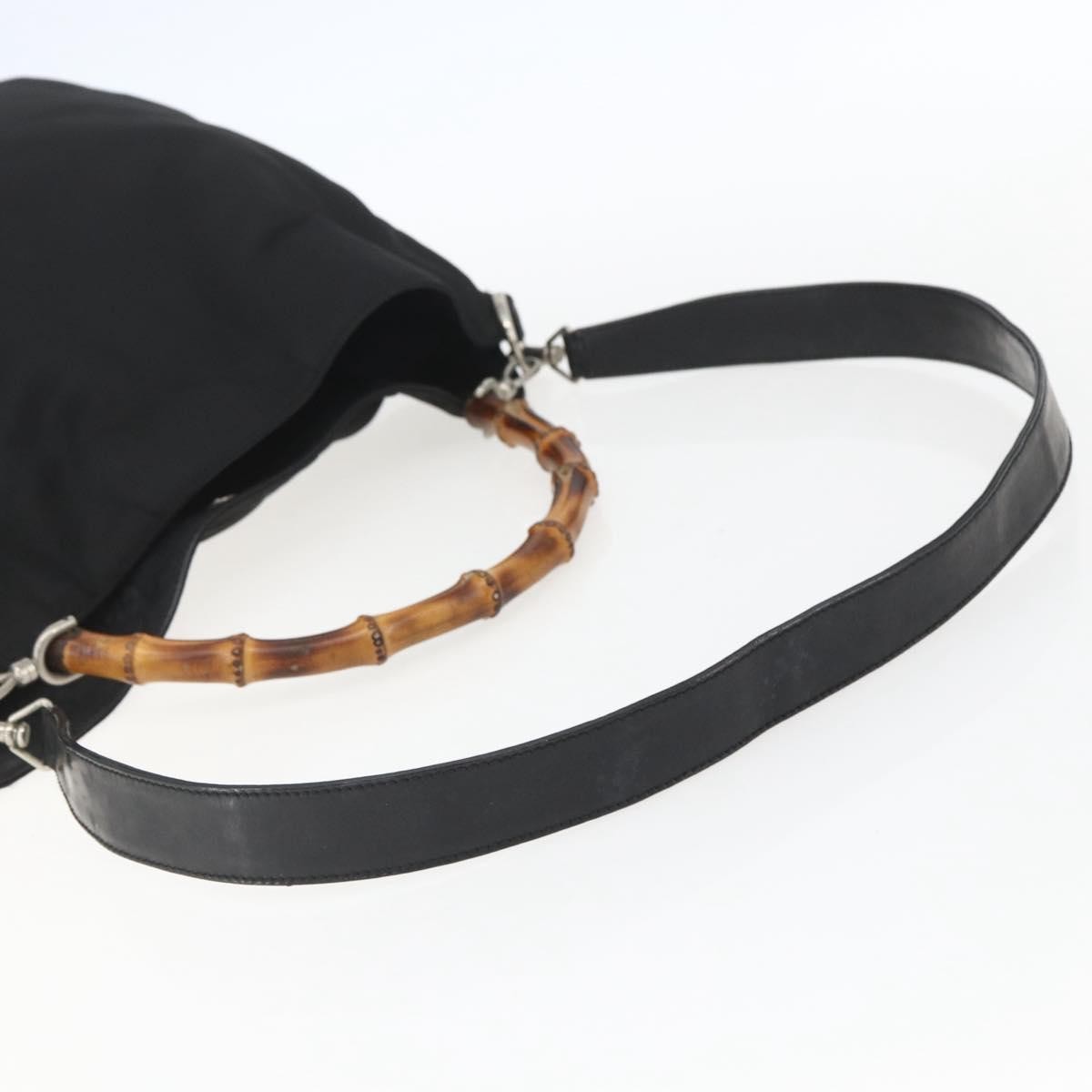 Gucci Vintage Bamboo Shoulder Bag Nylon