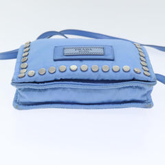 Prada Etiquette Flap Bag Studded Tessuto