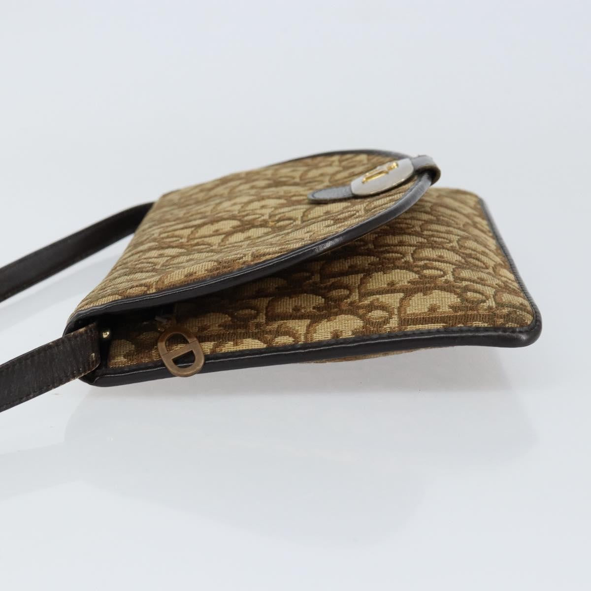 Christian Dior Vintage Trotter Shoulder Bag Canvas