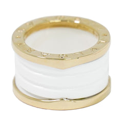Bvlgari B.Zero1 Three Band Ring 18K Yellow Gold and Ceramic