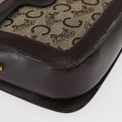Celine Vintage C Sulky Horsebit Shoulder bag Canvas and Leather