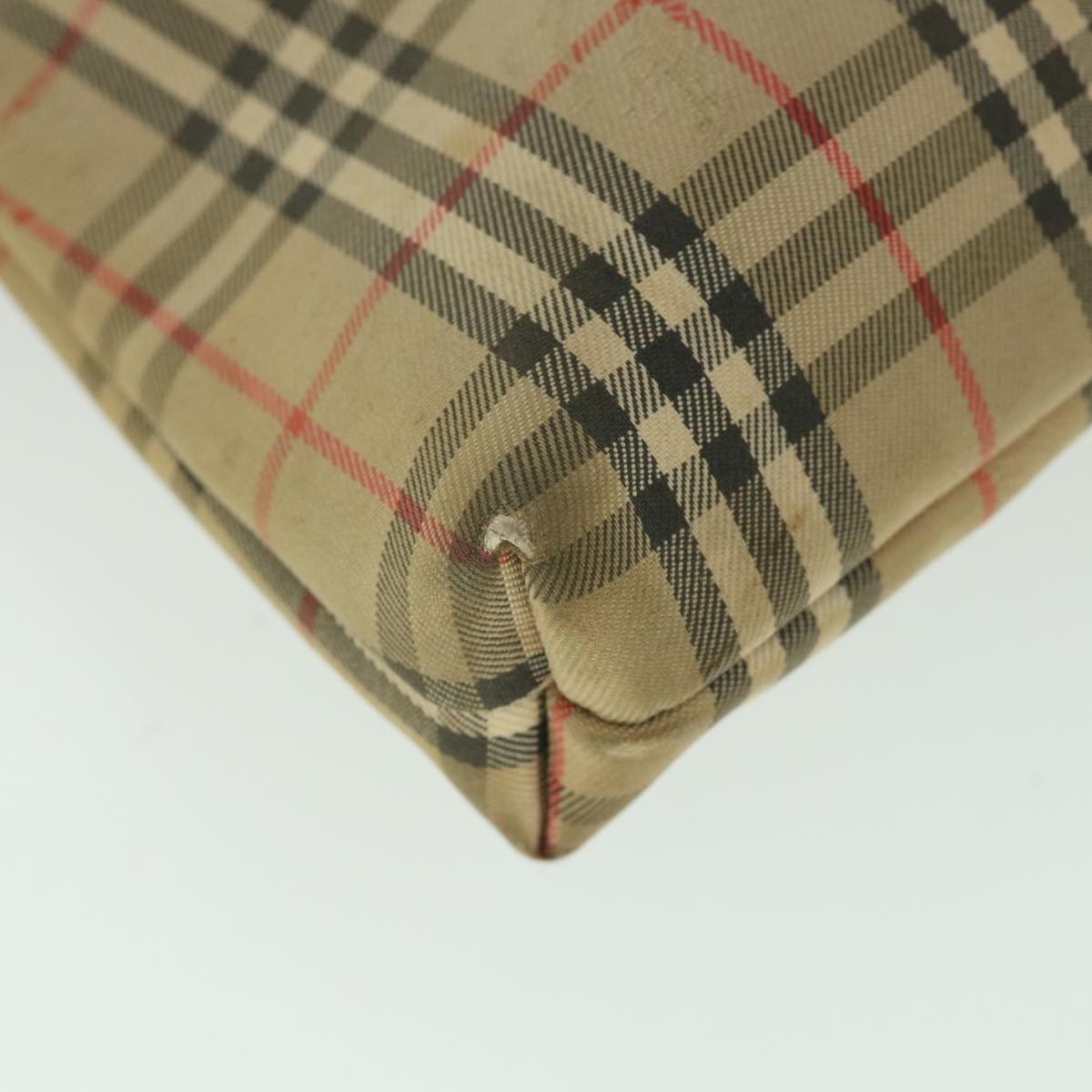 Burberry Nova Check Chain Satchel Leather