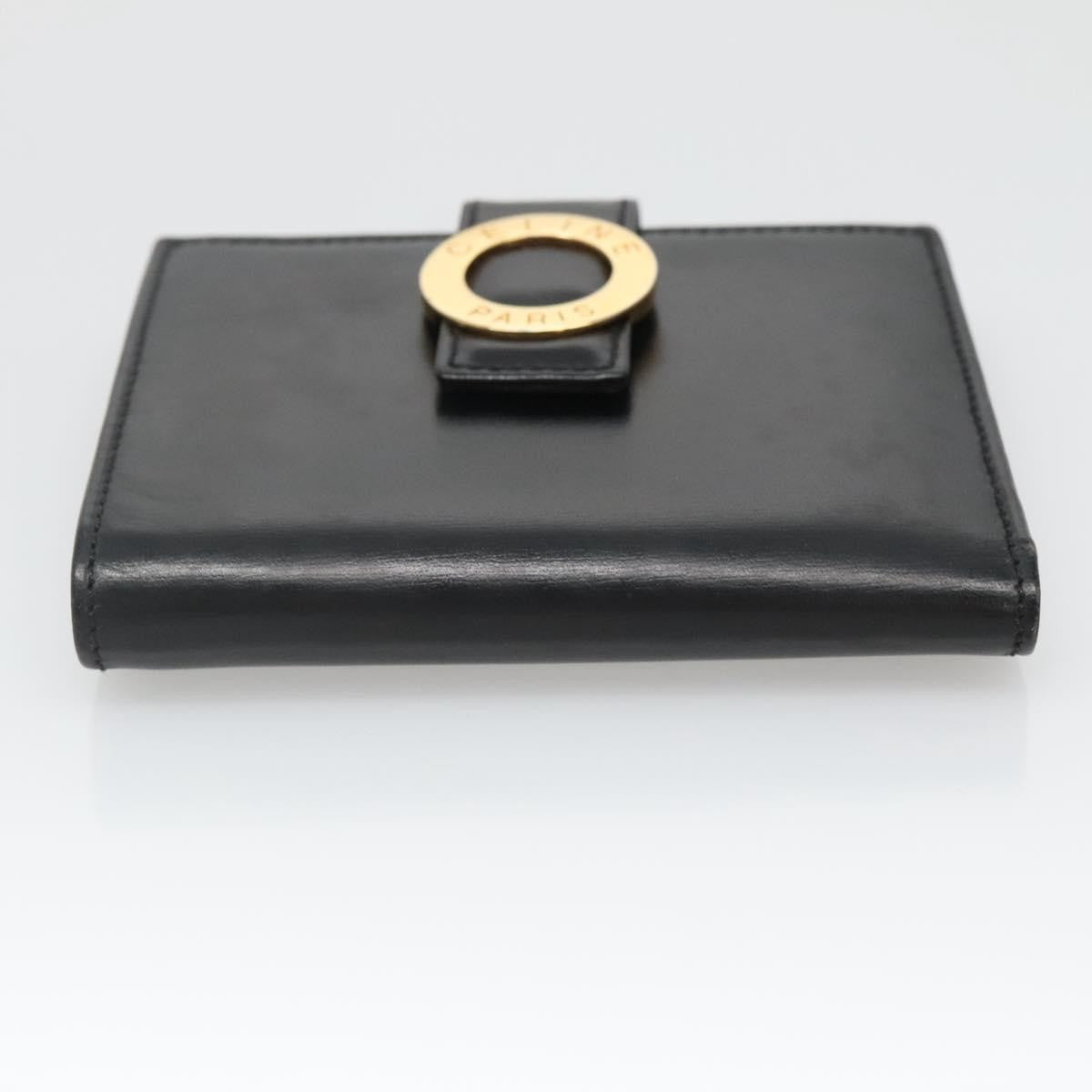 Celine Circle Logo Compact Wallet Leather