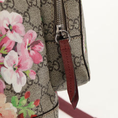 Gucci Buckle Backpack Blooms Print GG Coated Canvas