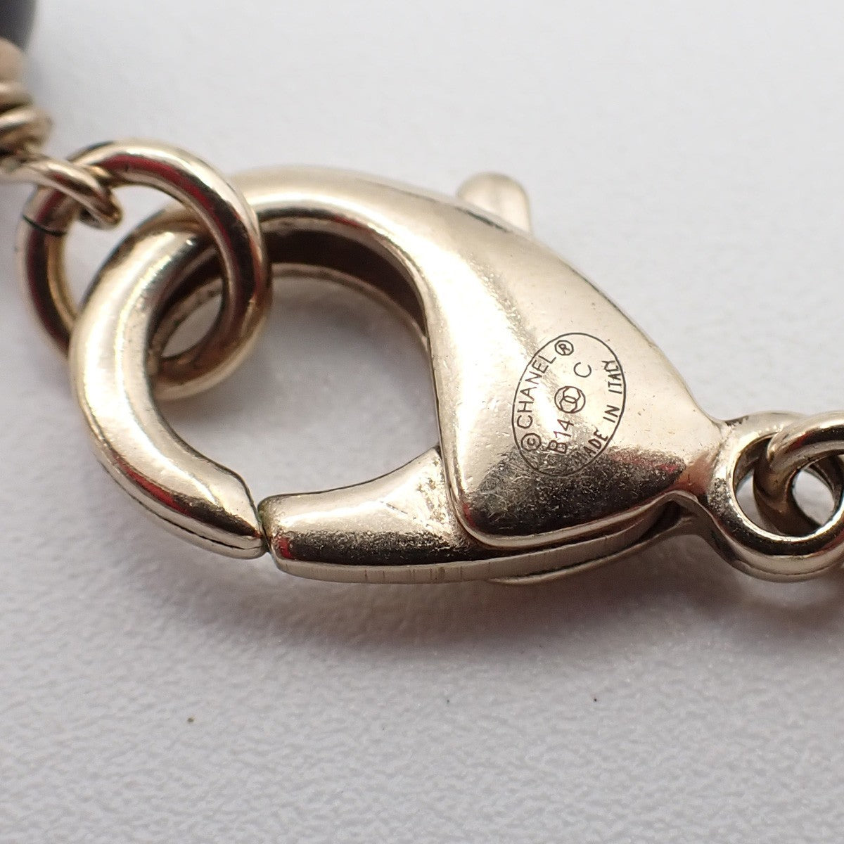 Chanel CC Coco Mademoiselle Figurine Pendant Necklace Metal with Faux Pearl and Enamel