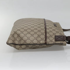 Gucci Zip Top Messenger Bag GG Coated Canvas