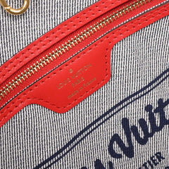 Louis Vuitton Neverfull Tote Damier and Monogram Patchwork Denim