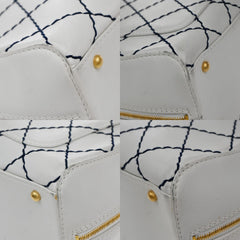 Chanel Surpique Zip Around Satchel Quilted Leather