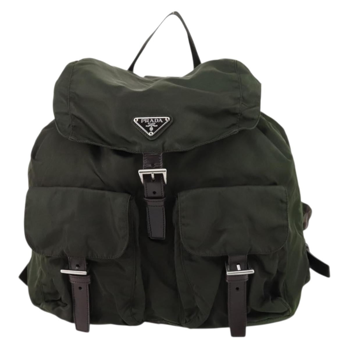 Prada Corsaire Backpack Embroidered Quilted Denim