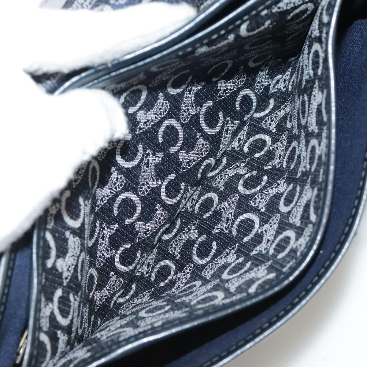 Celine C Sulky Handbag Canvas