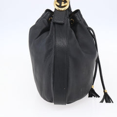 Gucci Interlocking Icon Drawstring Hobo Leather