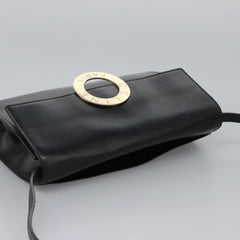 Celine Vintage Circle Logo Crossbody Bag Leather