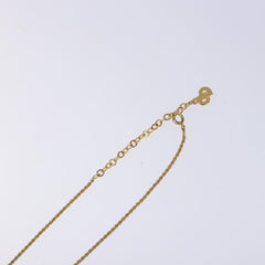 Christian Dior CD Round Pendant Necklace Metal
