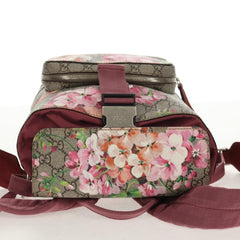 Gucci Buckle Backpack Blooms Print GG Coated Canvas