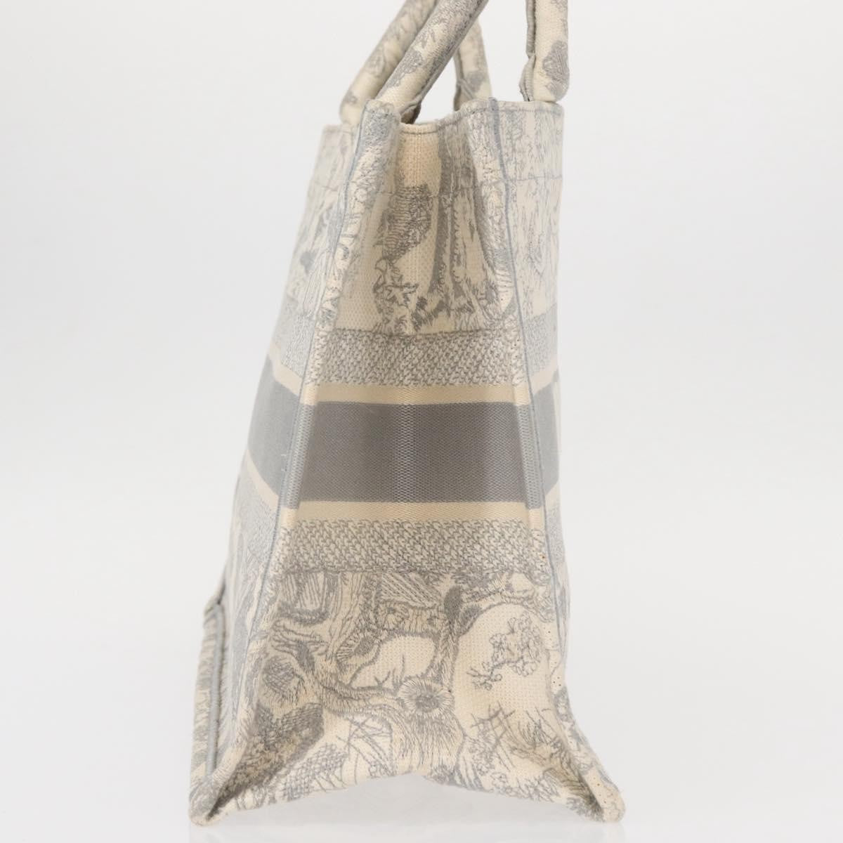 Christian Dior Book Tote Embroidered Canvas