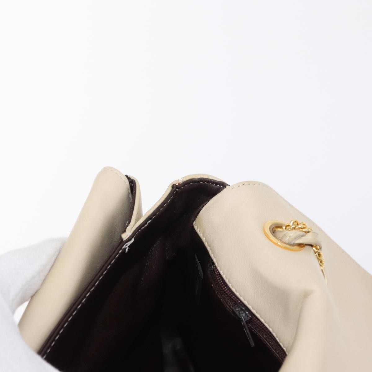 Bally Vintage Chain Shoulder Bag Quilted Leather