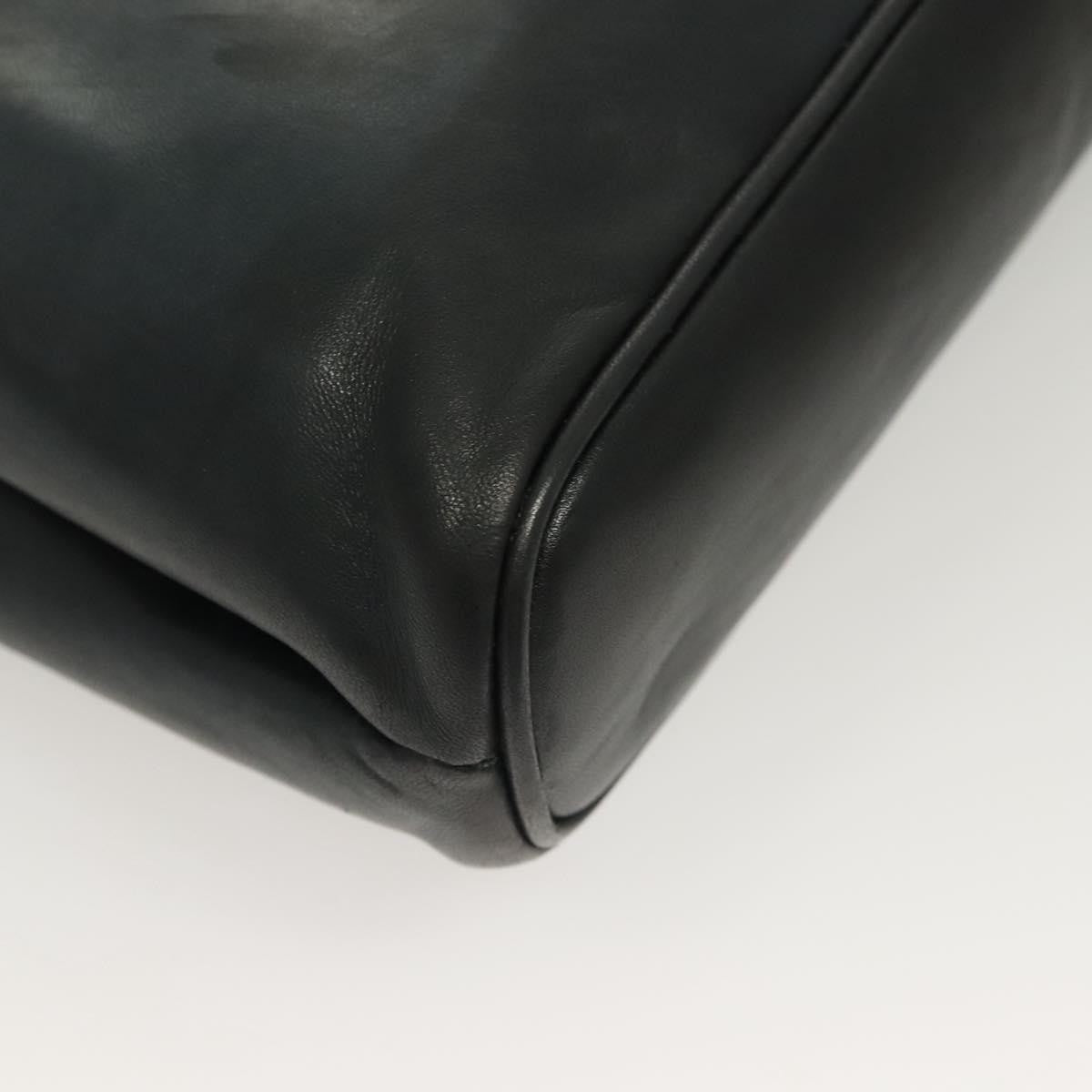 Bally Vintage Chain Shoulder Bag Quilted Leather