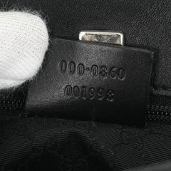 Gucci Web Handbag Leather wih Canvas