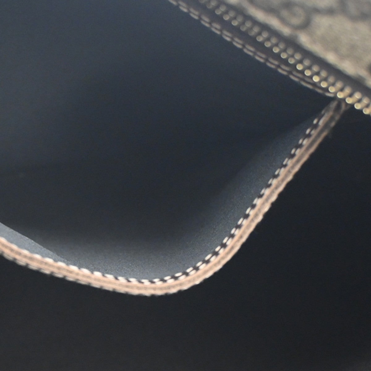 Gucci Zip Top Messenger Bag GG Coated Canvas