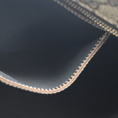 Gucci Zip Top Messenger Bag GG Coated Canvas