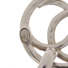 Chanel Vintage Round CC Drop Clip-On Earrings Metal