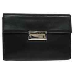 Salvatore Ferragamo Vintage Gancini Pochette Leather