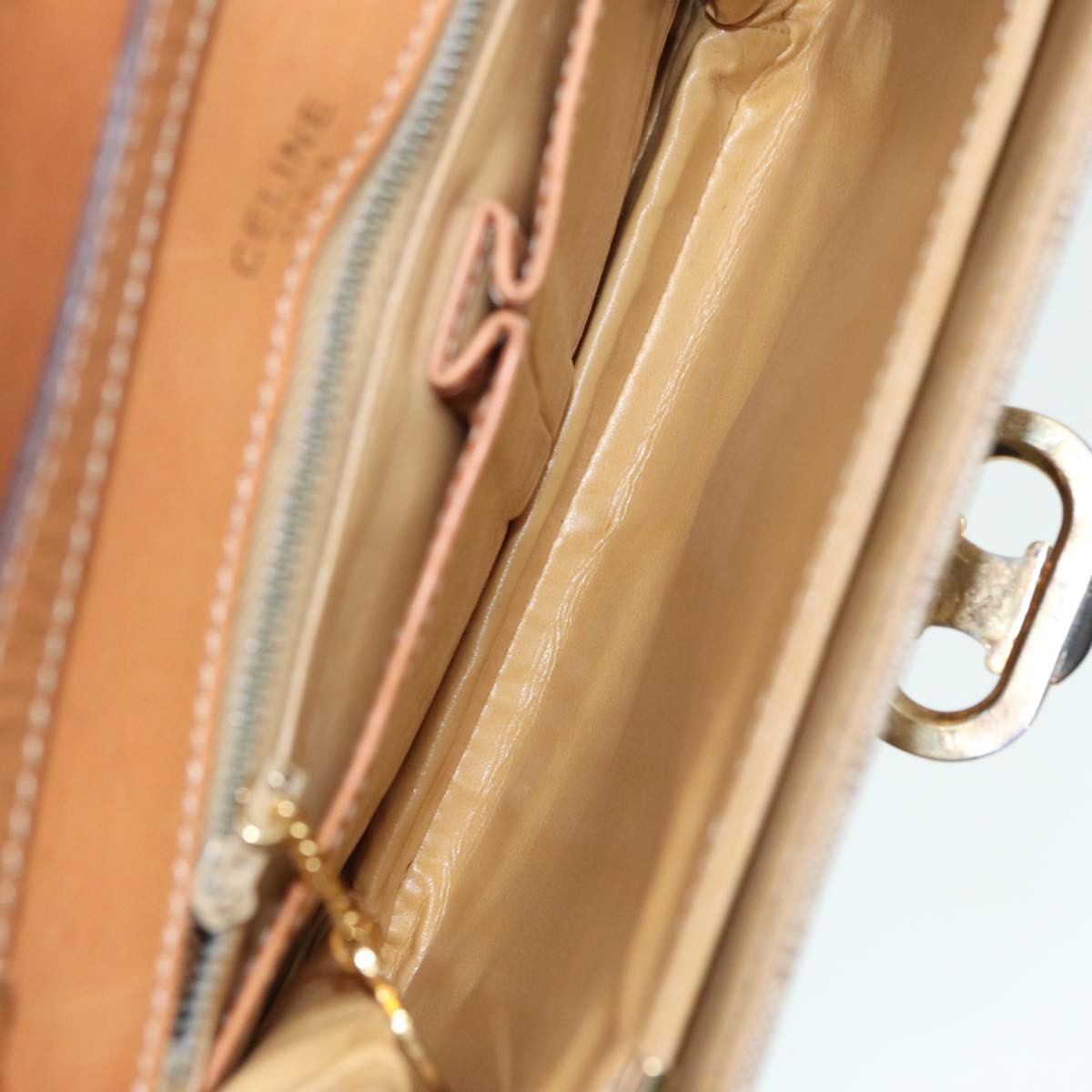 Celine Vintage Macadam Shoulder Bag Canvas