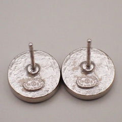 Chanel Vintage Round CC Clip-On Earrings Metal