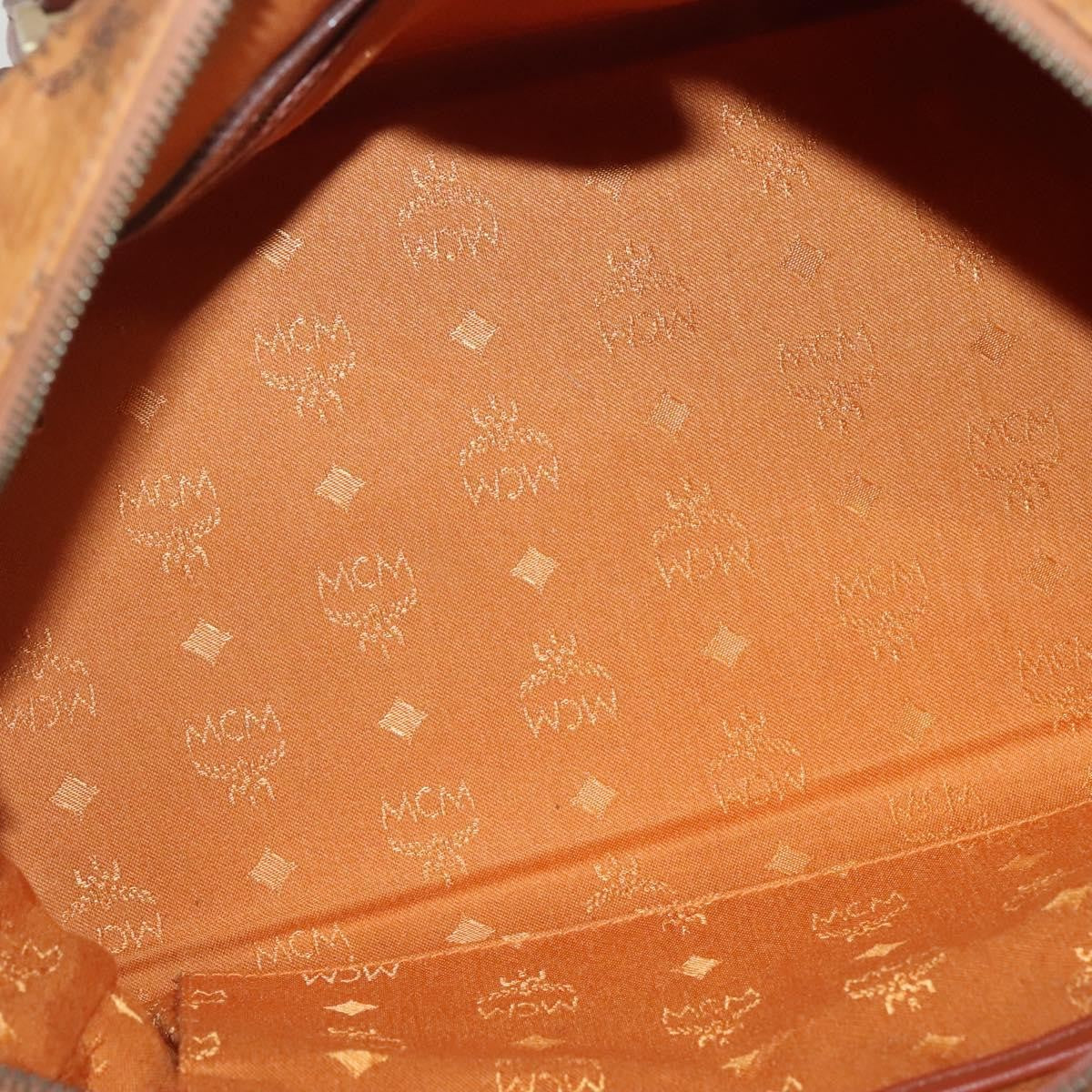 MCM Visetos Handbag Canvas and Leather