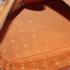 MCM Visetos Handbag Canvas and Leather