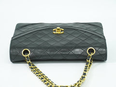 Chanel Vintage Round Flap Bag Quilted Lambskin