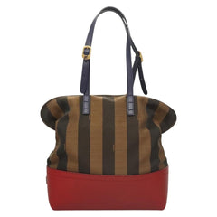 Fendi Pequin 2Bag Canvas and Leather