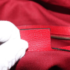 Gucci Logo Drawstring Backpack Striped Canvas