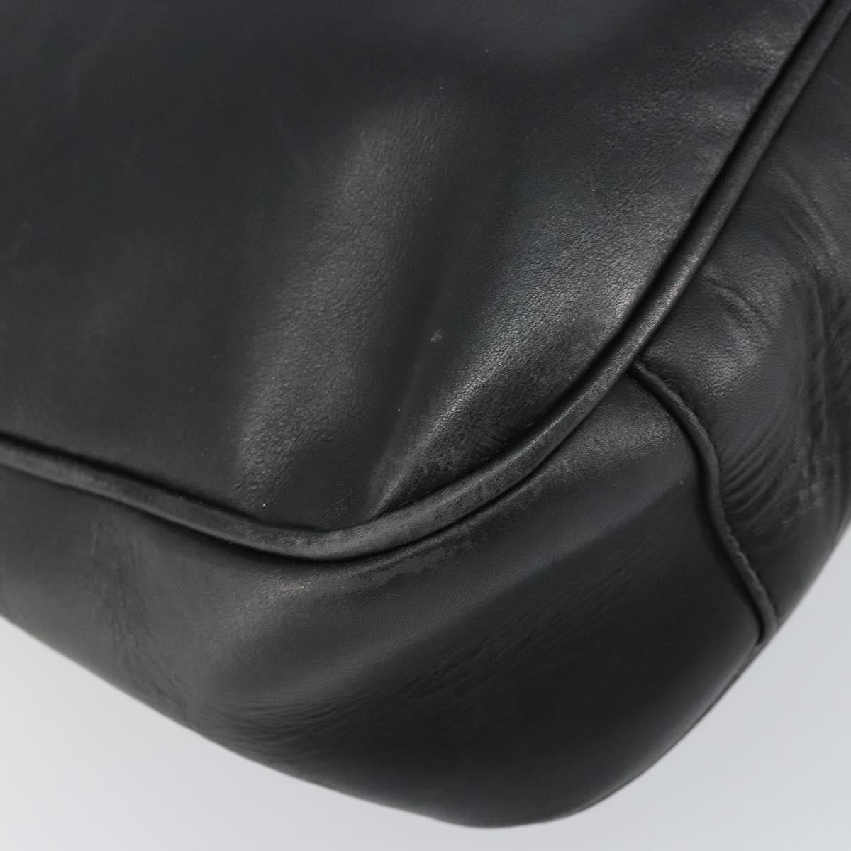 Gucci Vintage Bamboo Handle Open Hobo Leather