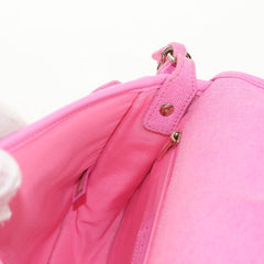 Chanel Flap Messenger Bag Quilted Denim