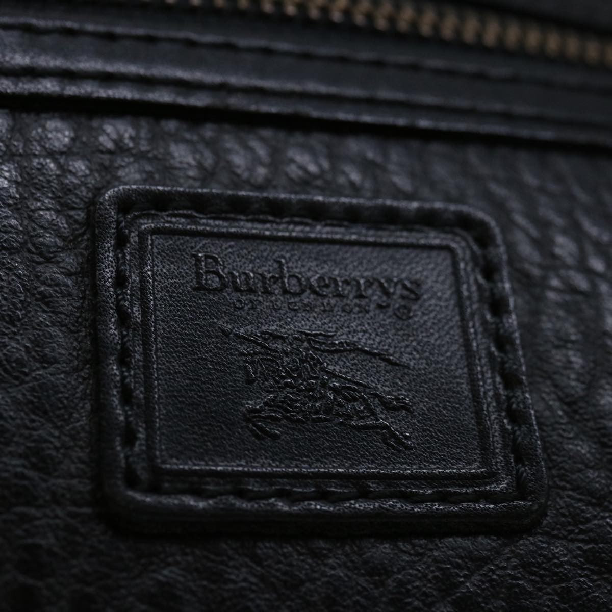 Burberry Zip Clutch Leather
