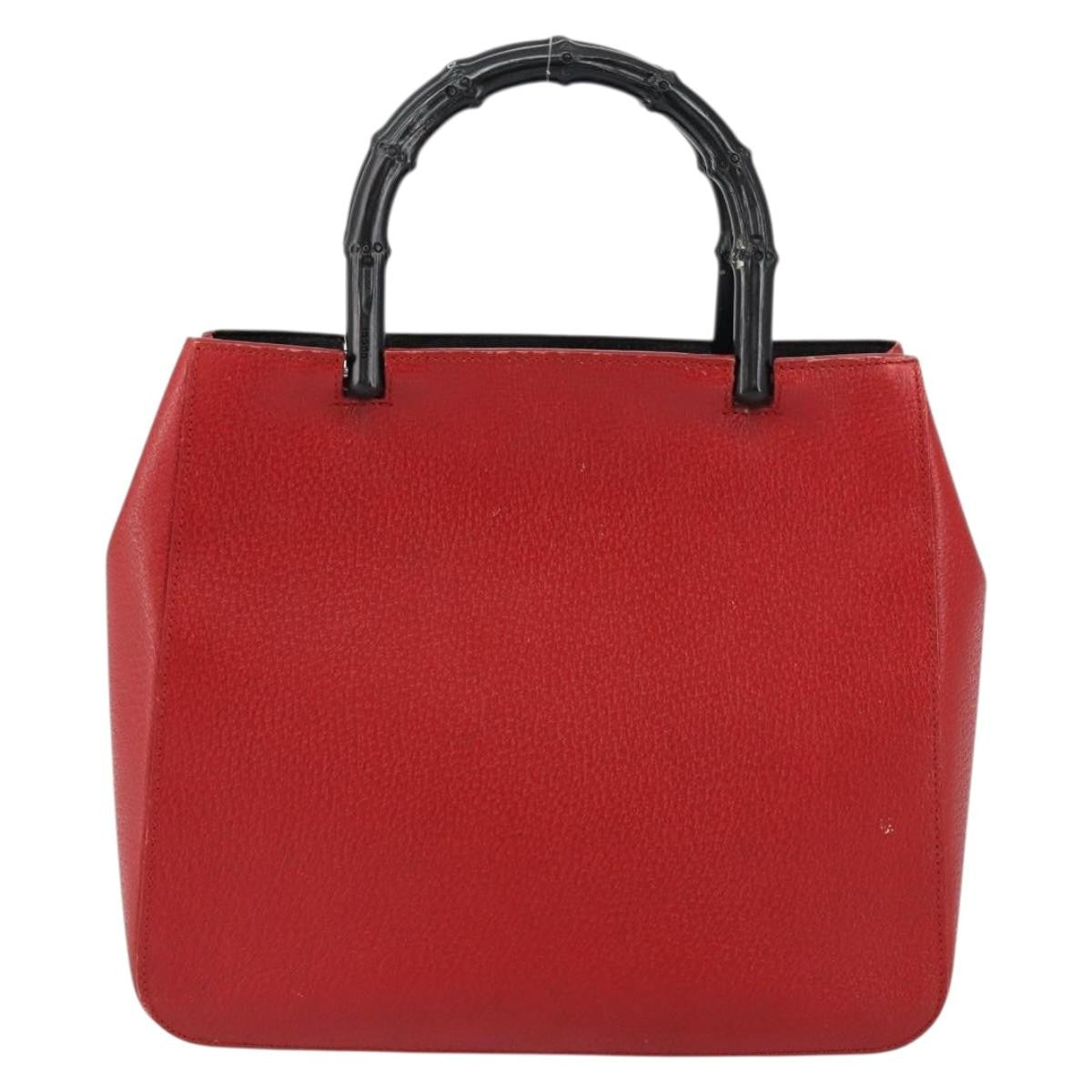 Gucci Vintage Bamboo Handle Bag Leather
