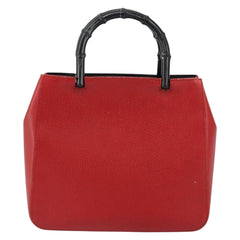 Gucci Vintage Bamboo Handle Bag Leather