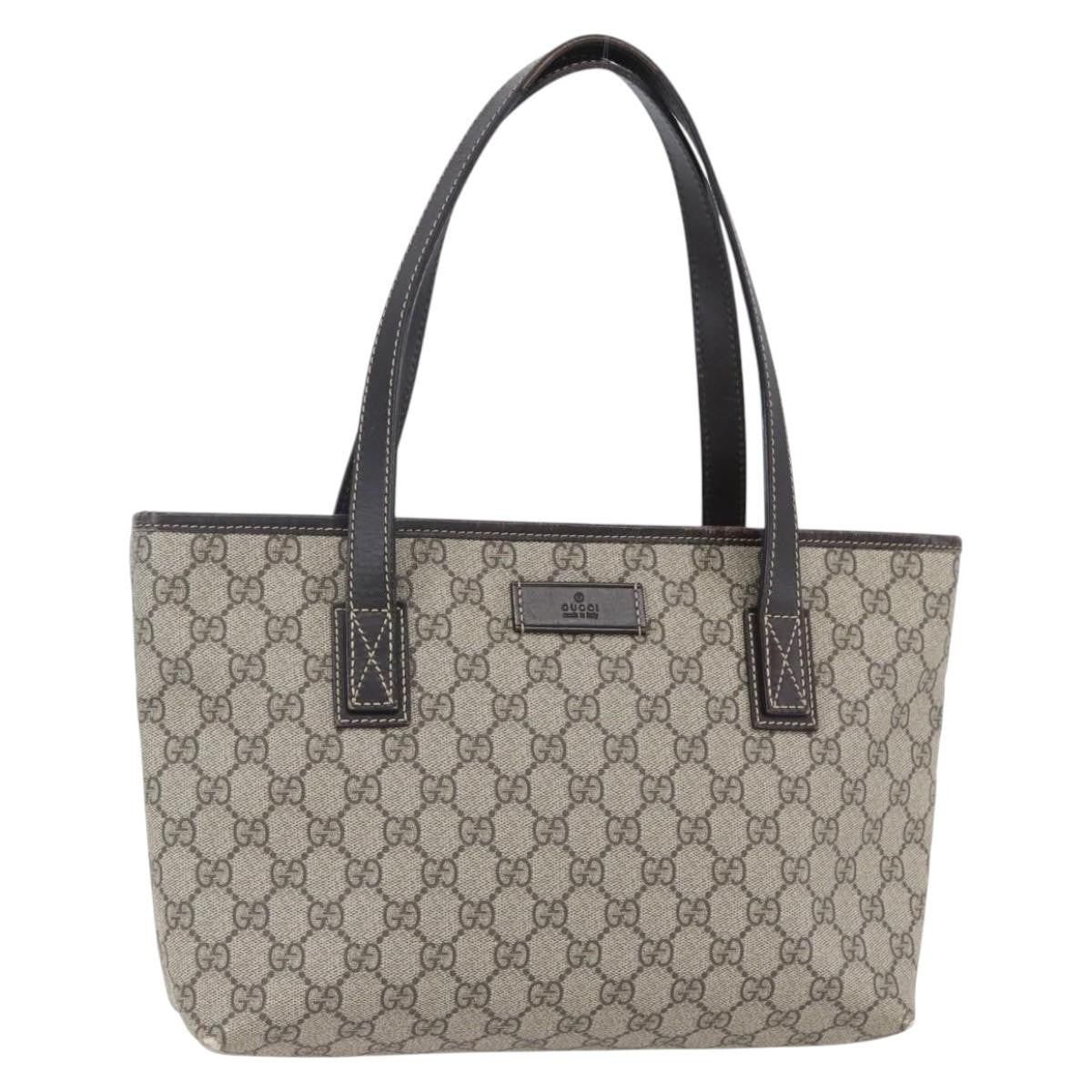 Gucci Plus Tote GG Coated Canvas with Leather