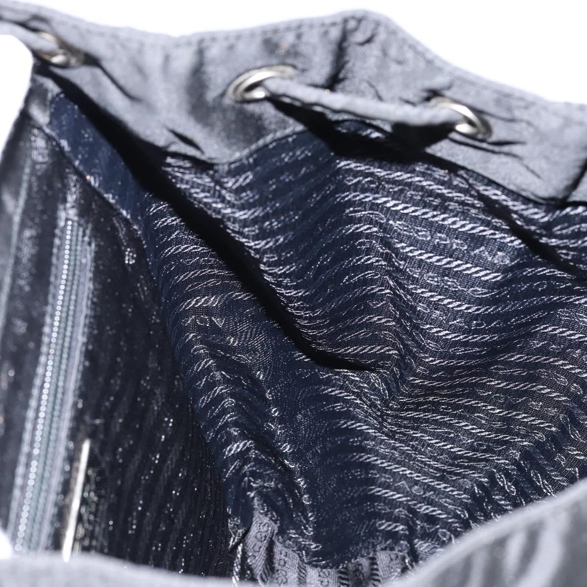 Prada Cinch Buckle Flap Backpack Tessuto with Crocodile Embossed Leather