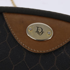 Christian Dior Vintage Honeycomb chain Canvas