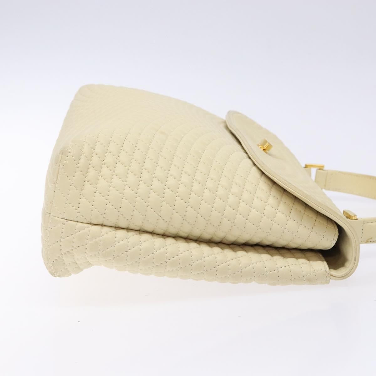 Bally Vintage Flap Handbag Quilted Leather