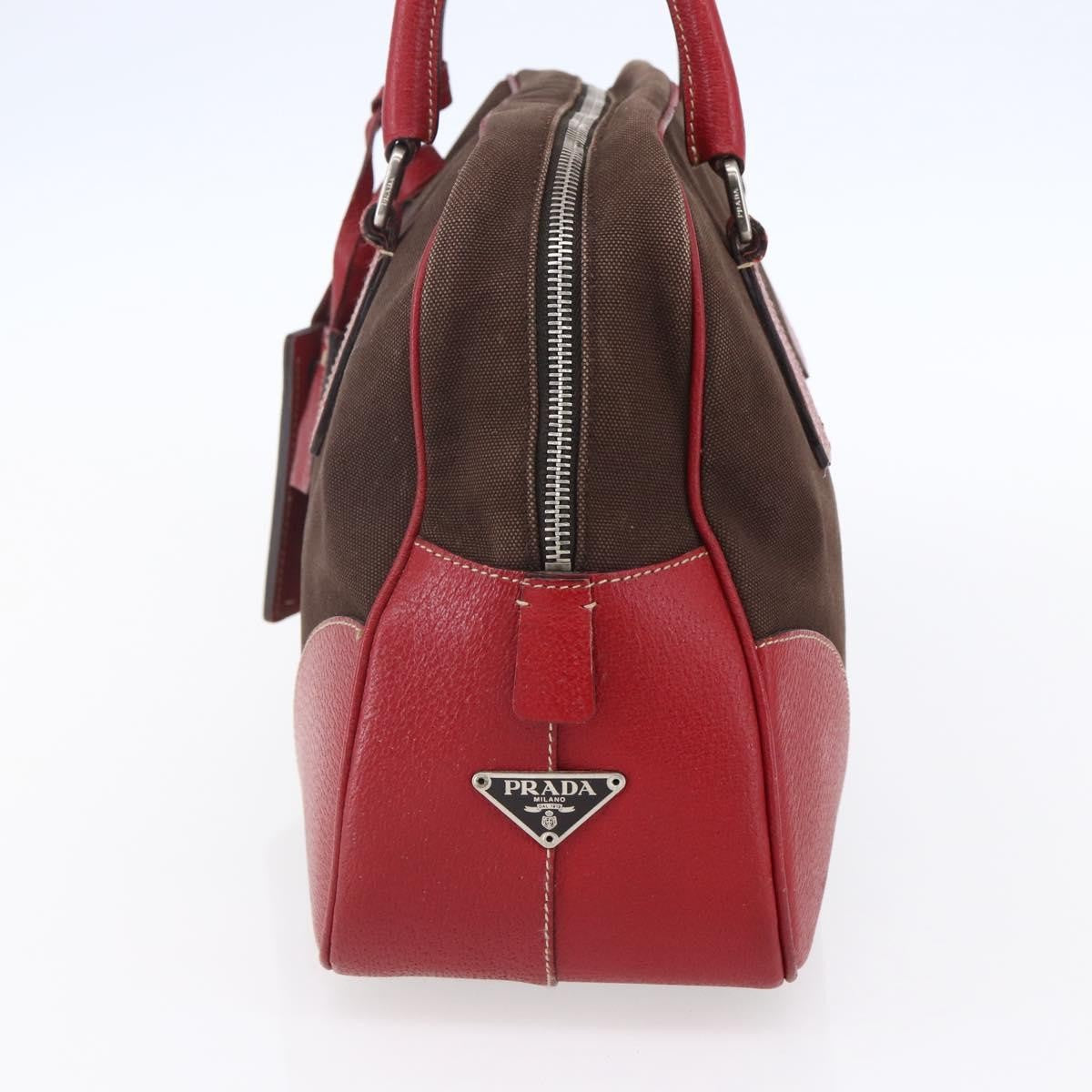 Prada Bowler Bag Canvas with Leather