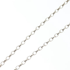 Gucci Engraved Interlocking G Chain Link Pendant Necklace Sterling Silver