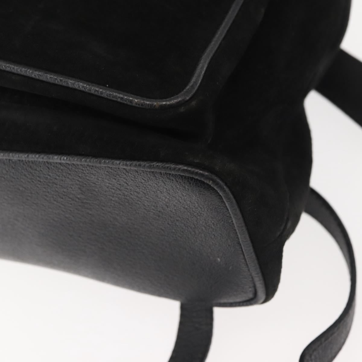 Gucci Vintage Bamboo Backpack Suede