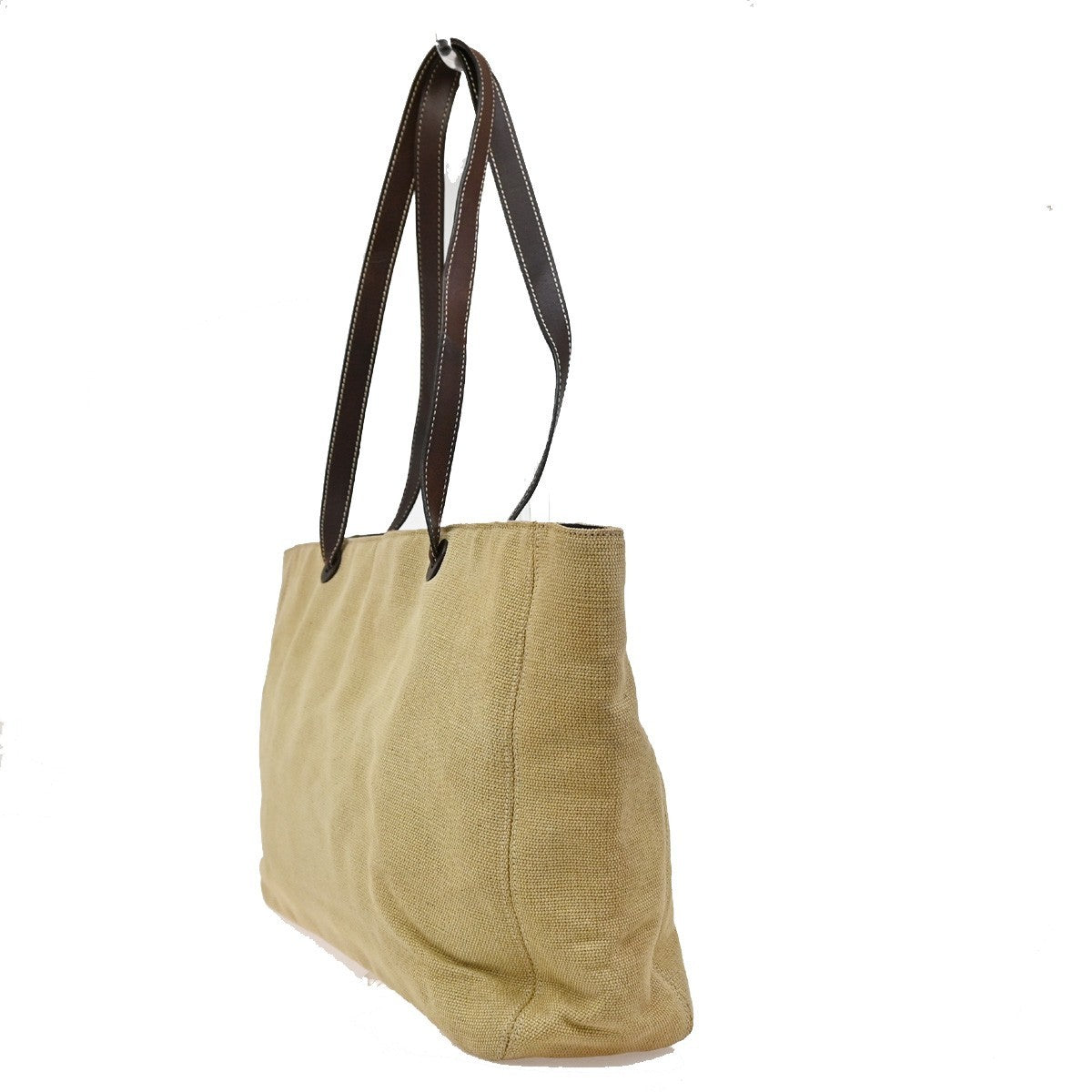 Chanel Vintage CC Tote Canvas with Leather